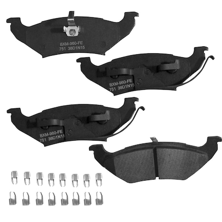 Stop By Bendix Stop Semi-Metallic Disc Brake Pad - Rear, SBM751 SBM751