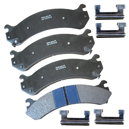 Stop By Bendix Stop Semi-Metallic Disc Brake Pad - Front, SBM784 SBM784