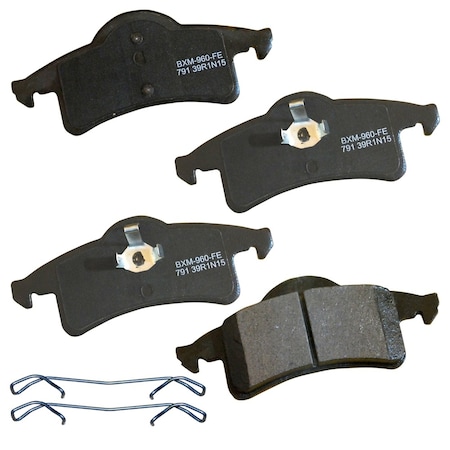 Stop By Bendix Stop Semi-Metallic Disc Brake Pad - Rear, SBM791 SBM791