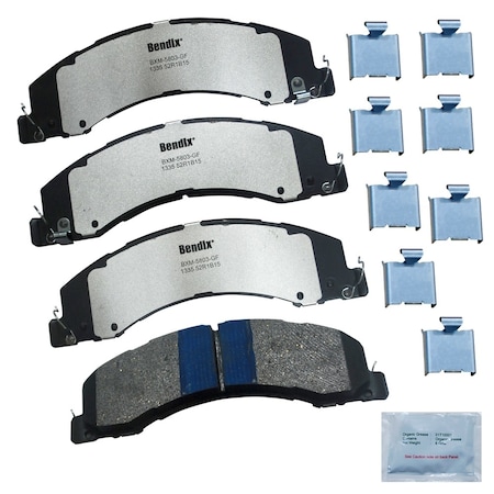 BENDIX Disc Brake Pad Set, MKD1335FM, Front/Rear MKD1335FM