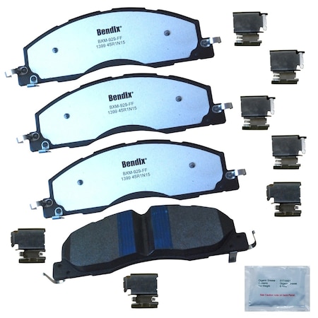 Bendix Fleet Metlok Semi-Metallic SDR Disc Brake Pad - Front, MKD1399FM MKD1399FM