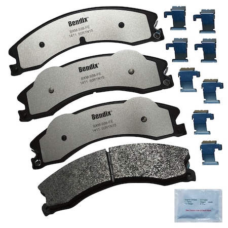 Bendix Disc Brake Pad Set, MKD1411FM, Front/Rear MKD1411FM