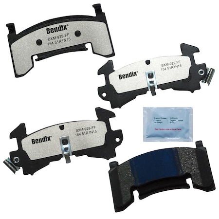 Bendix Disc Brake Pad Set, MKD154FM, Front/Rear MKD154FM