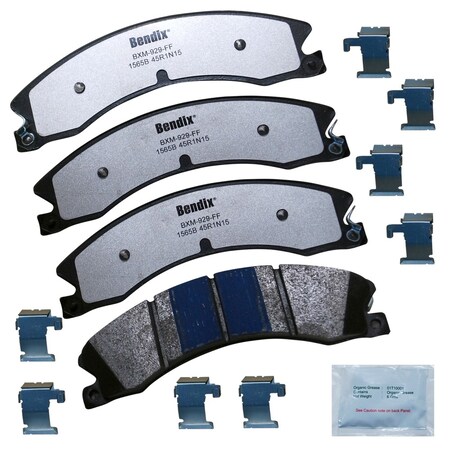 Disc Brake Pad Set-Fleet Metlok Semi-Metallic SDR Disc Brake Pad Front Bendix Disc Brake Pad Set-Fleet Metlok Semi-Metallic SDR Disc Brake Pad Front Bendix