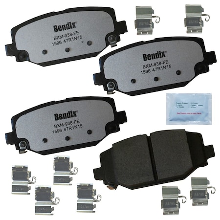 Bendix Disc Brake Pad Set, MKD1596FM, Rear MKD1596FM
