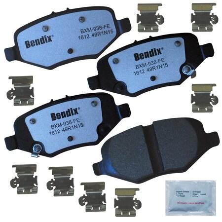 Bendix Disc Brake Pad Set, MKD1612FM, Rear MKD1612FM
