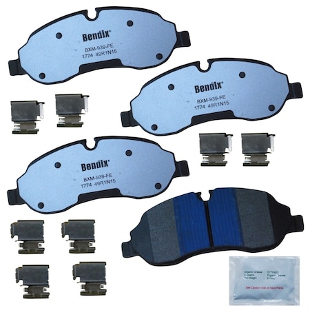 Bendix Disc Brake Pad Set, MKD1774FM, Front MKD1774FM