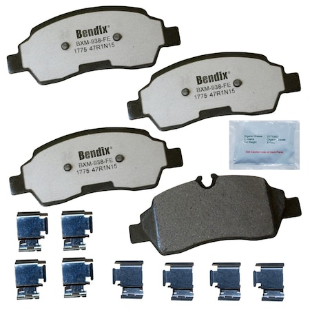 Bendix Fleet Metlok Semi-Metallic SDR, MKD1775FM, Rear MKD1775FM