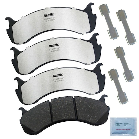 Bendix Fleet Metlok Semi-Metallic SDR Disc Brake Pad - Rear, MKD786FM MKD786FM