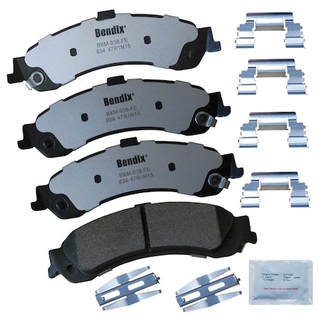 Bendix Disc Brake Pad Set, MKD834FM, Rear MKD834FM