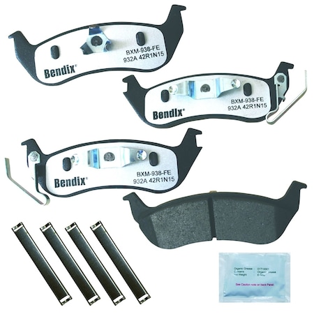 Bendix Disc Brake Pad Set, MKD932AFM, Rear MKD932AFM