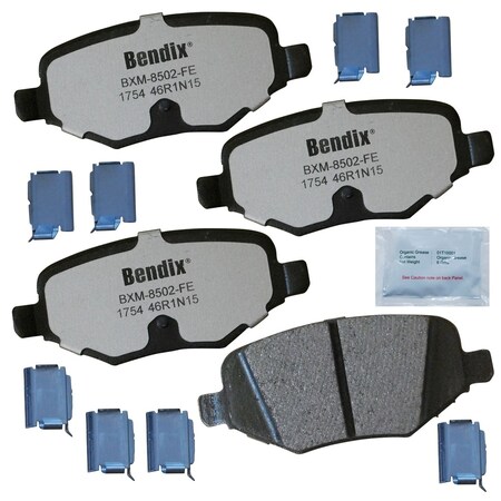 Bendix Police Semi-Metallic SDR Disc Brake Pad - Rear, PBD1754 PBD1754
