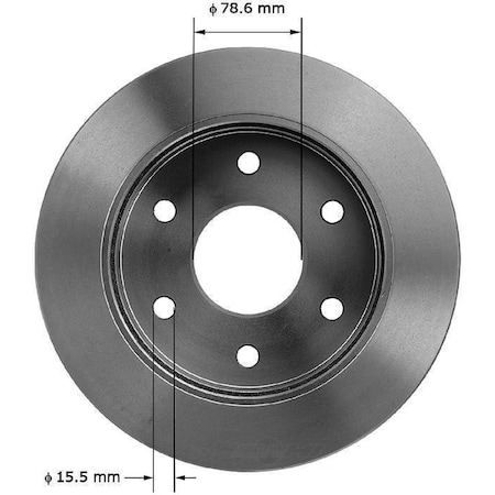 Bendix Bendix Brake Rotor, PRT1453FC PRT1453FC