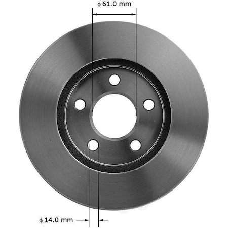 Bendix Front Brake Rotor, PRT5063 PRT5063