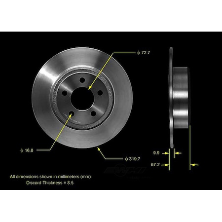 Bendix Rear Brake Rotor, PRT5567 PRT5567