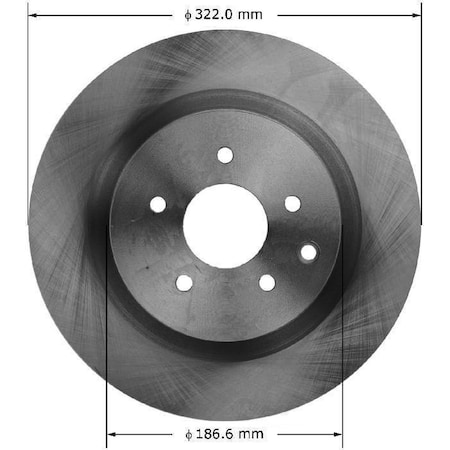 Bendix Rear Brake Rotor, PRT5978 PRT5978