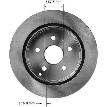 Bendix Rear Brake Rotor, PRT5996 PRT5996