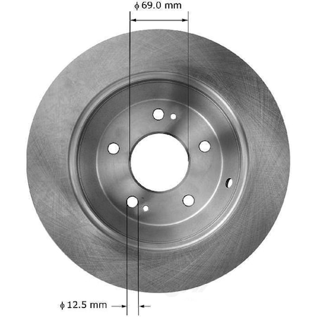Bendix Rear Brake Rotor, PRT6037 PRT6037