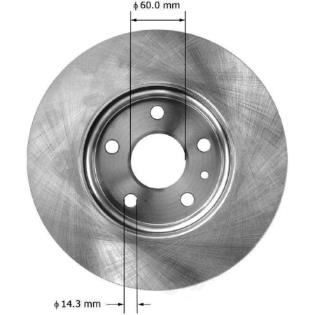 Bendix Front Brake Rotor, PRT6063 PRT6063