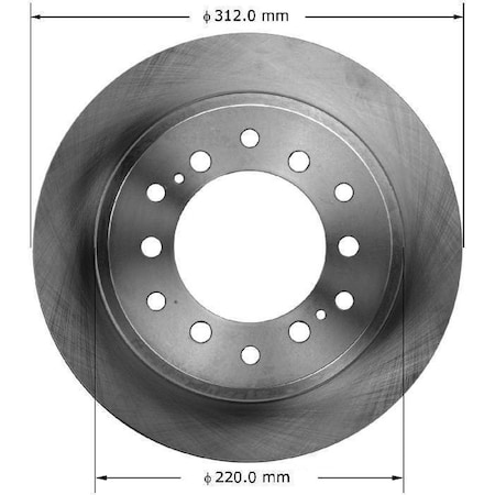Bendix Rear Brake Rotor, PRT6067 PRT6067