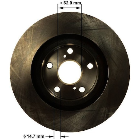 Bendix Disc Brake Rotor, PRT6155 PRT6155