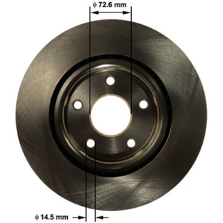 Bendix Front Brake Rotor, PRT6170 PRT6170