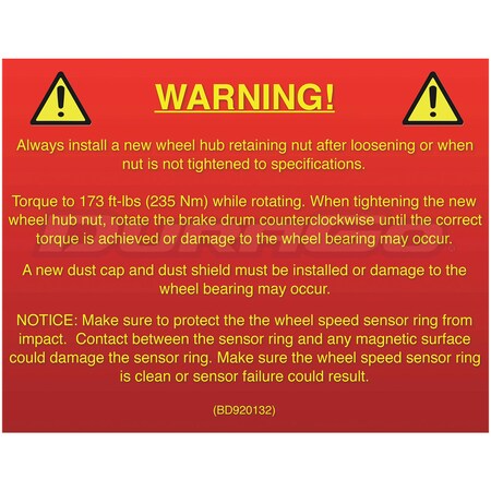 Durago Brake Drum 2009-2011 Ford Focus 2.0L, BD920132 BD920132