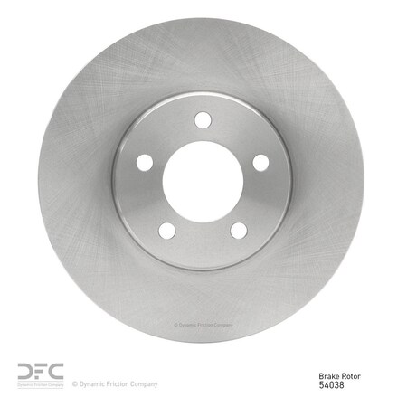 Dynamic Friction Co Disc Brake Rotor, 600-54038 600-54038