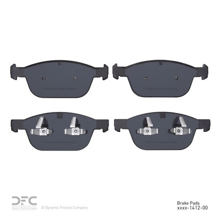 Dynamic Friction Co Adv. BrkPads-Low Mtlc 2003-2005 VolvoXc90 2.9L, 1552-1412-00 1552-1412-00