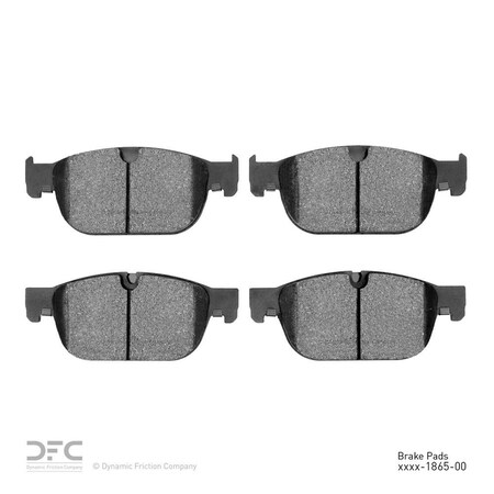 Dynamic Friction Co Dfc 5000 Euro Ceramic Brake Pads, 1600-1865-00 1600-1865-00