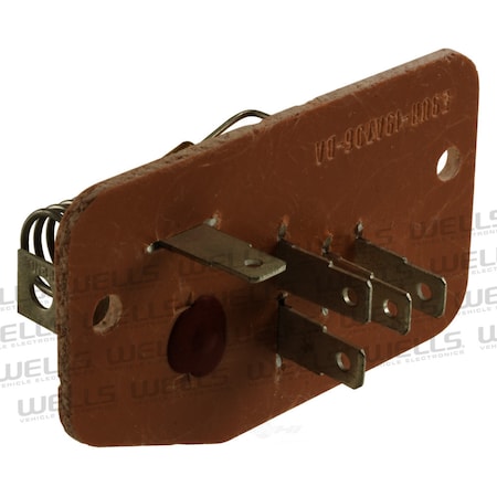 Ntk HVAC Blower Motor Resistor, 4P1386 4P1386