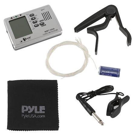 Classic Guitar Accessory Kit - Nylon Strings, Full Set of Replacement, Plastic Capo, Metronome, Clea