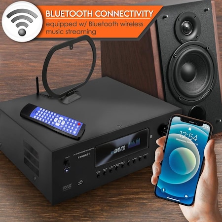 Pyle Wireless BT Streaming Home Theater Receiver - 5.2-Ch Surround ...
