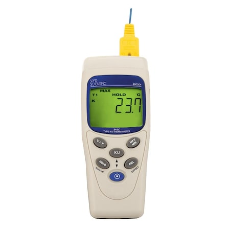 Sper Scientific Thermometer Basic Type K/J 800004 | Zoro
