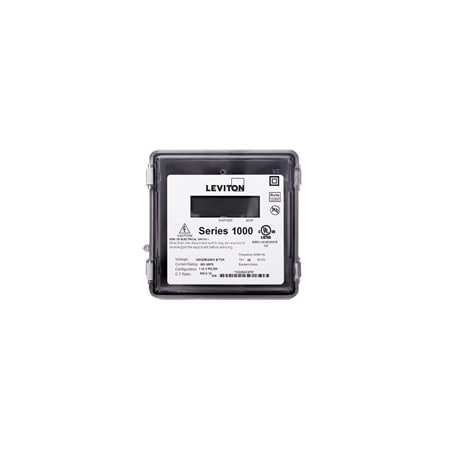 Leviton 1R480-81 Series 1000 277/480V 3W Max 800A Gray Dual Element Meter 800:0.1A ratio Small Outdoor Enclosure 2PH Leviton 1R480-81 Series 1000 277/480V 3W Max 800A Gray Dual Element Meter 800:0.1A ratio Small Outdoor Enclosure 2PH