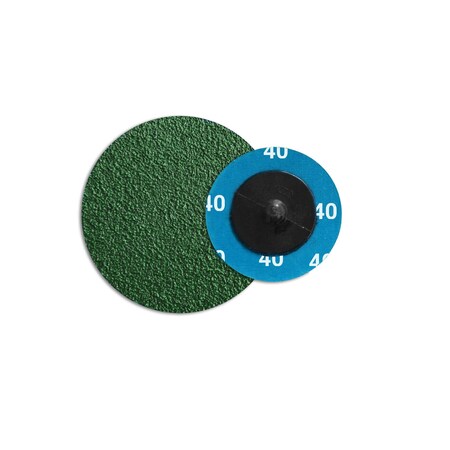 thumbnail interactive-video image 1 of BHA Green Zirconia With Grind Aid Quick Change Sanding Discs Type R Male Roll On 3inch 120 Grit 1 of 1