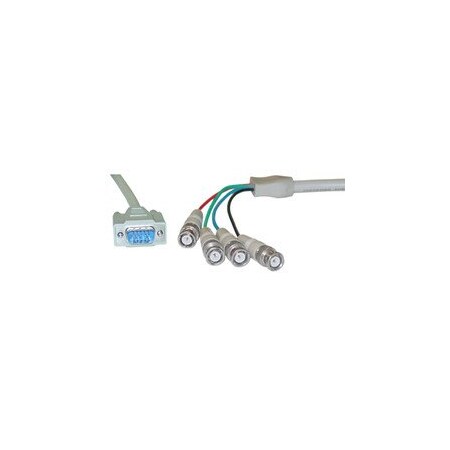 Smwetech Swe-Tech 3C SVGA HD15 Male to BNC 4 Male Monitor Breakout Cable with ...
