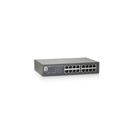 Smwetech Swe-Tech 3C 16 Port 10/100/1000 Gigabit Ethernet Switch, Matte Grey ...