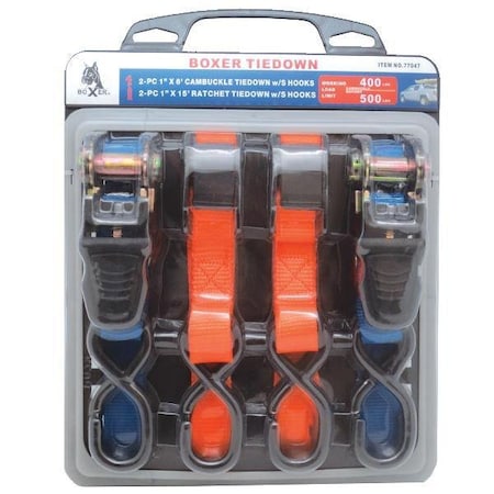 NeatStrap Ratchet Strap with Safety Lock Chromoly S Hooks-1,500lbs Break Strengt NeatStrap Ratchet Strap with Safety Lock Chromoly S Hooks-1,500lbs Break Strengt