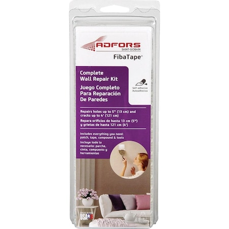Fibatape Complete Drywall Repair Kit 5-Piece FDW9182-U | Zoro