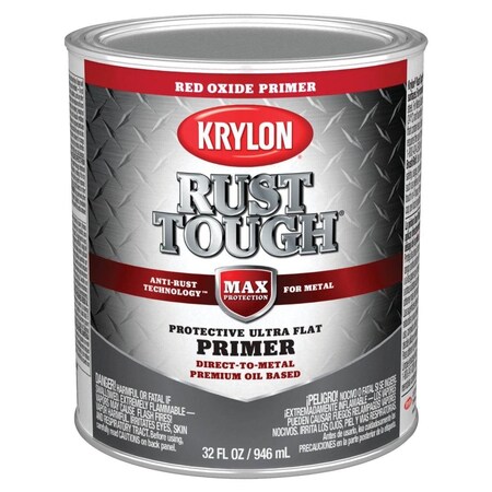 Krylon Rust Tough Primer, Red Oxide, 1 Qt. K09721008 | Zoro