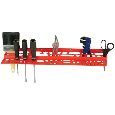 Quantum Storage Systems Red Polypropylene Tool Rack RTR-96 | Zoro