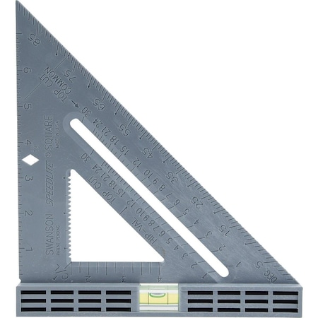 Swanson Speedlite 8 In. Plastic Rafter Square with Level TO111 | Zoro