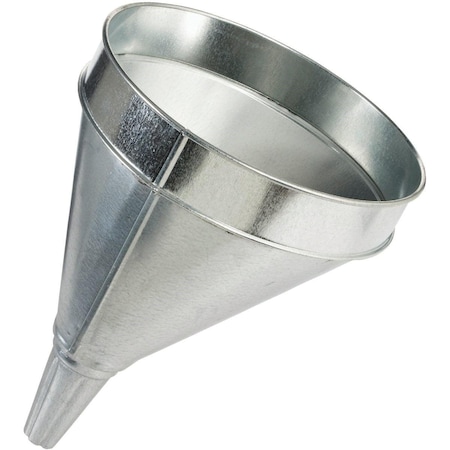 Delphos Heavy-Duty 6 Qt. Galvanized Steel Funnel with Side Spout 620 | Zoro