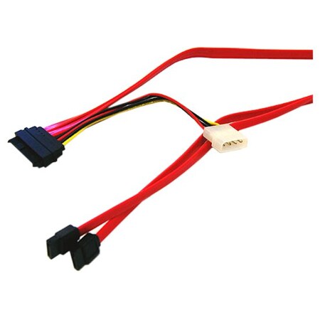 Bytecc Serial Attached Scsi (Sas) 29Pin To 2X7Pin Sata And Power Cord ...