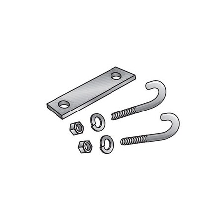 Black Box Ladder Rack J-Bolt Kit (2 Bolts w/ Nut RM662 | Zoro