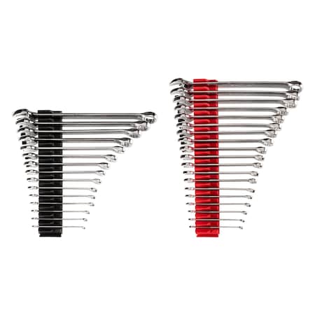 TEKTON Combination Wrench Set, 15-Piece (1/4-1 In.) - Rack
