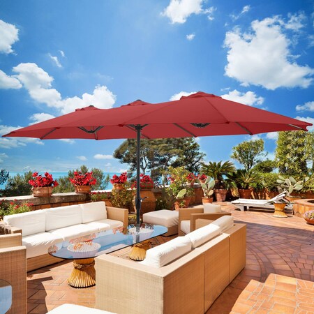 jim beam patio umbrella Jardinico Giant Sidepost Crank Lift JCP.401 GiantPatioUmbrellas Why Choose This Umbrella Choose the JCP.401 when you want premium materials Pure Garden - 15-Ft Double