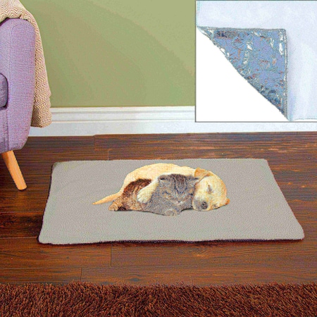 Pet Adobe Thermal Dog Bed - Self-Warming 25x18, Gray