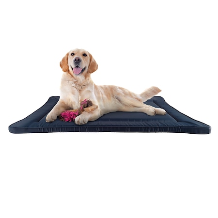 Pet Adobe Waterproof Dog Crate Pet Bed 38.75x25-Navy